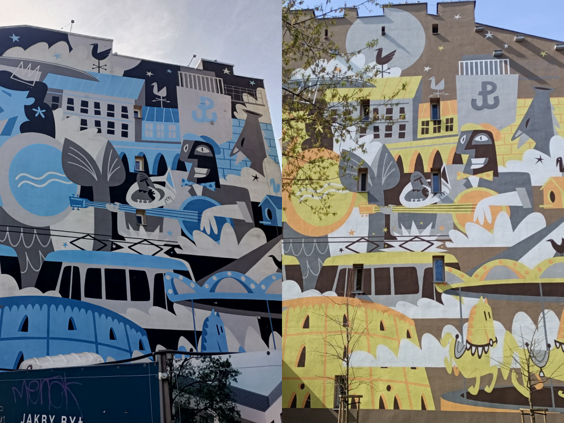Znany wolski mural zmienił adres. Oryginalny zostanie zasłonięty