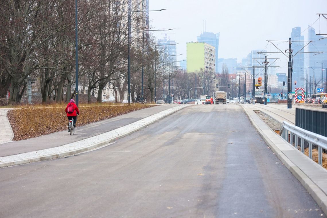 Kierowcy pojadą całą ul. Kasprzaka już w poniedziałek. Na tramwaj jeszcze poczekamy