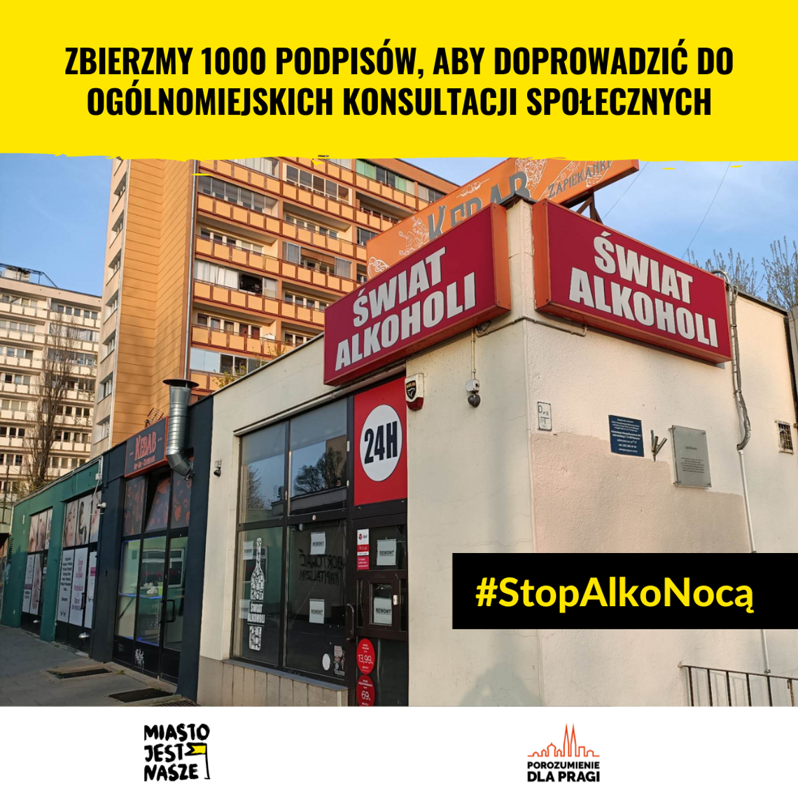 Nie dla sprzedaży alkoholu nocą