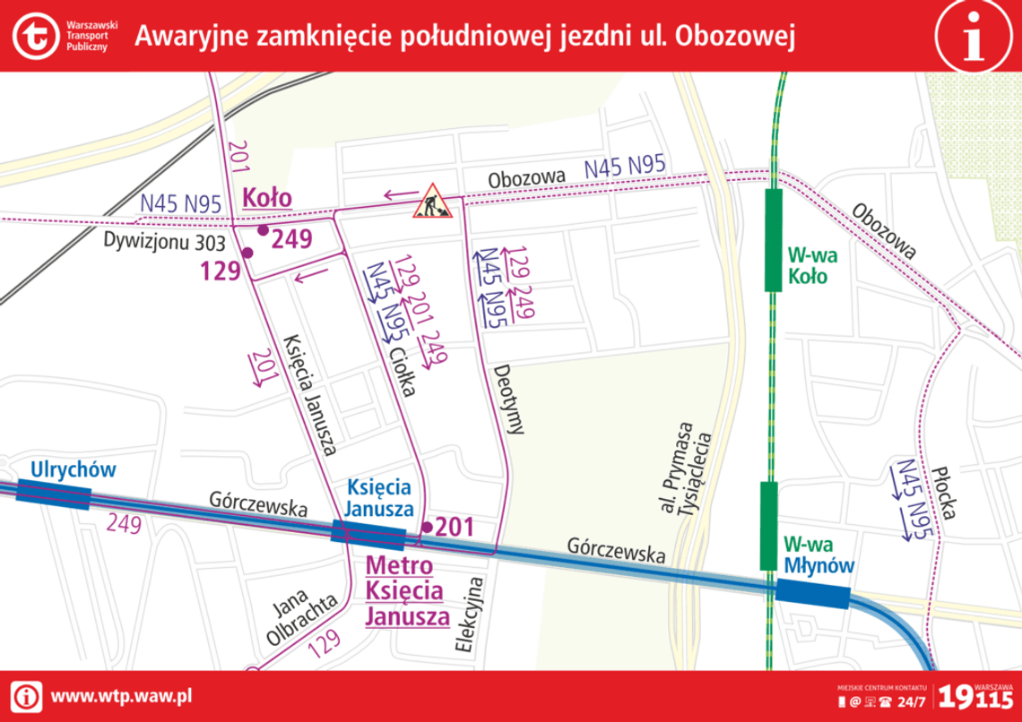 Zmiany w kursowaniu autobusów