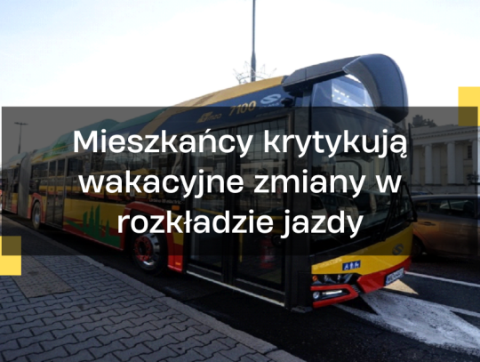 wakacyjny rozkład jazdy