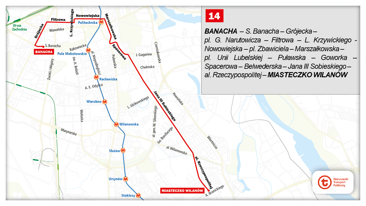 tramwaj linia nr 14 